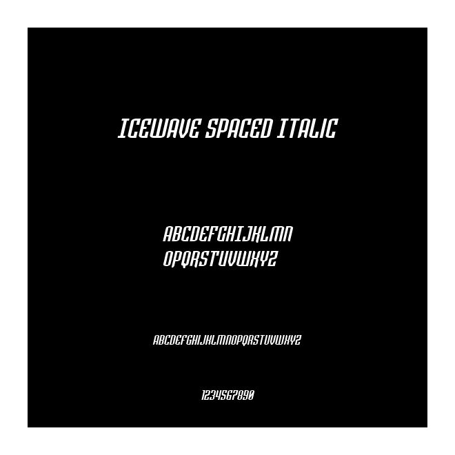 Icewave Spaced Italic