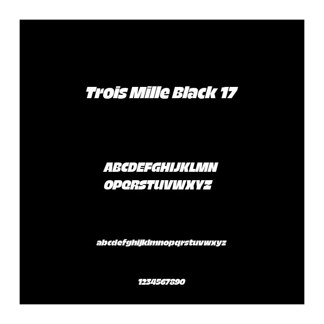 Trois Mille Black 17