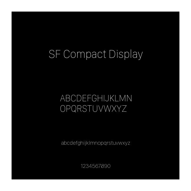 SF Compact Display