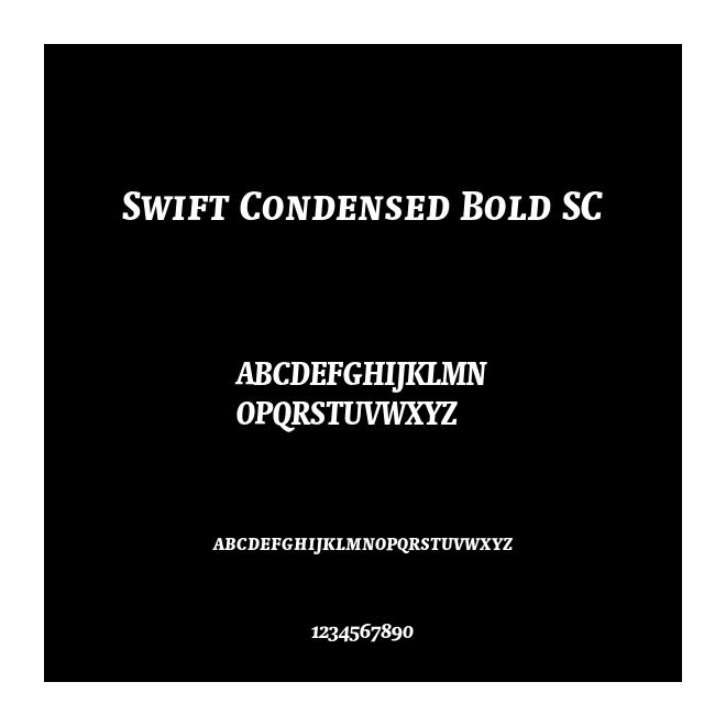 Swift Condensed Bold SC