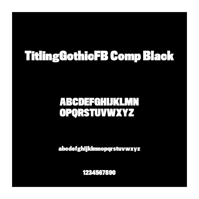 TitlingGothicFB Comp Black