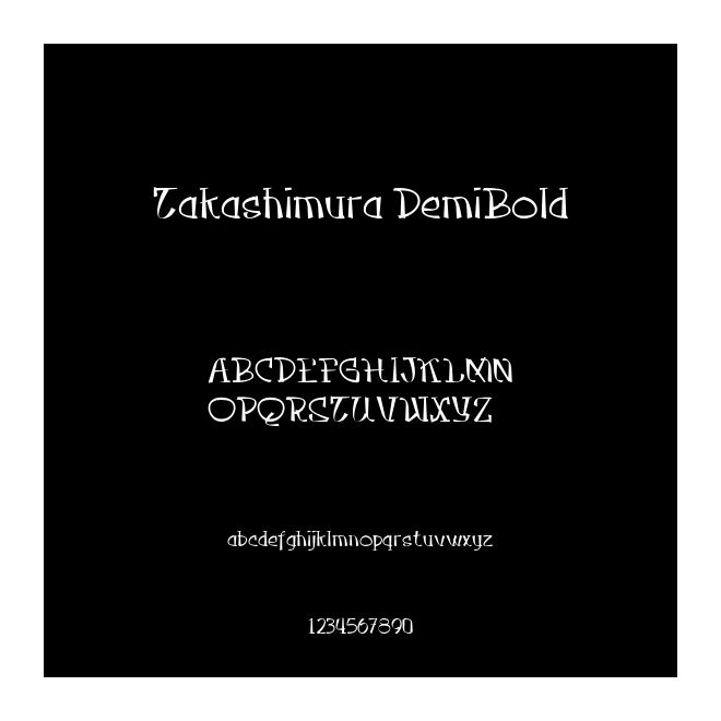 Takashimura DemiBold