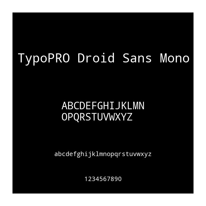 TypoPRO Droid Sans Mono