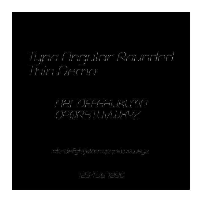 Typo Angular Rounded Thin Demo