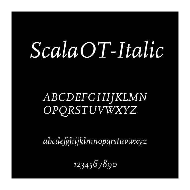 ScalaOT-Italic