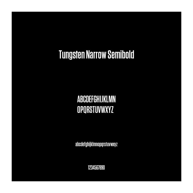 Tungsten Narrow Semibold