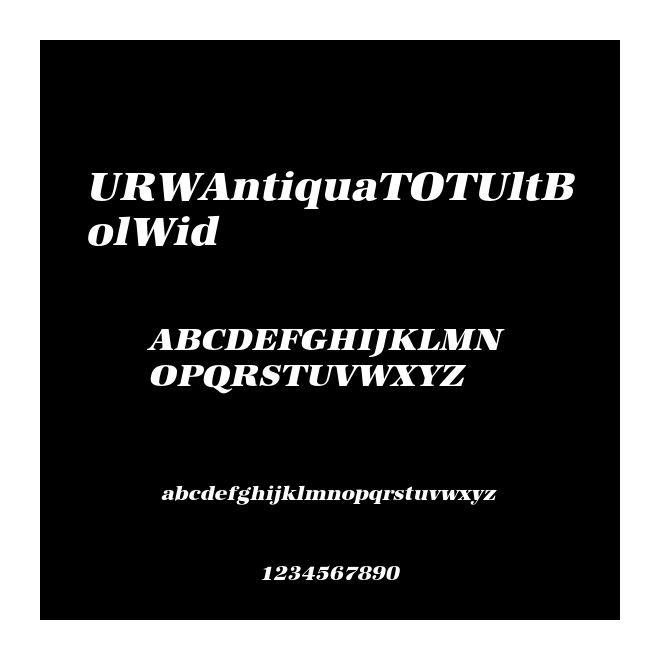 URWAntiquaTOTUltBolWid