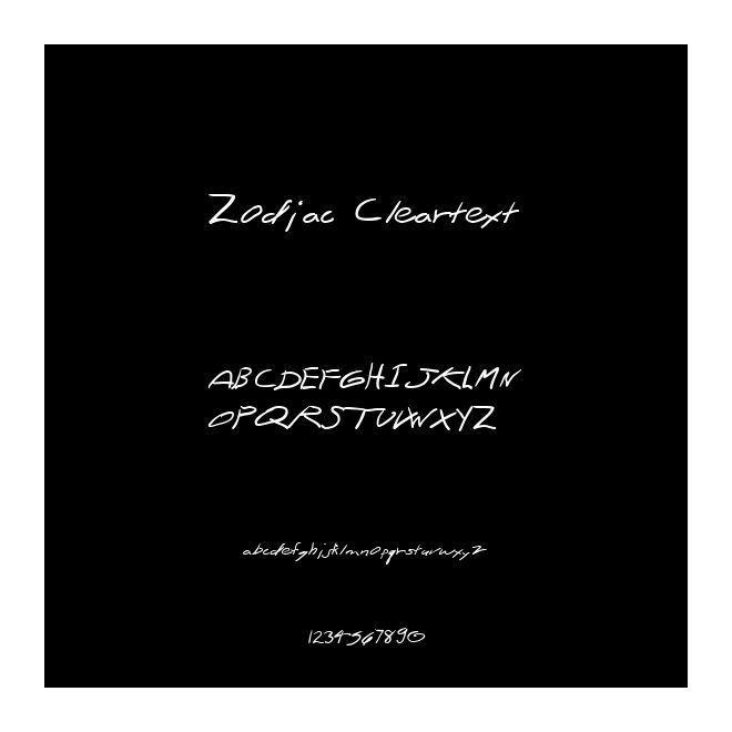 Zodiac Cleartext