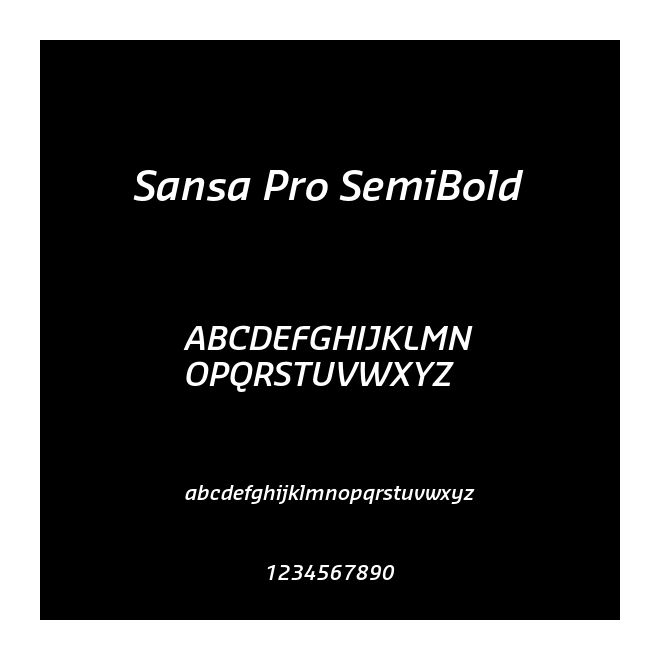 Sansa Pro SemiBold