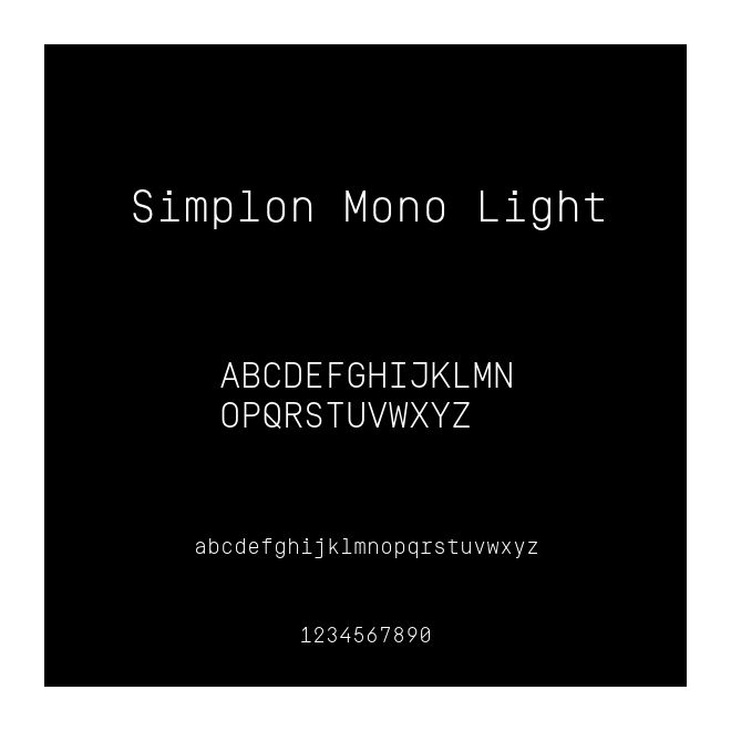 Simplon Mono Light