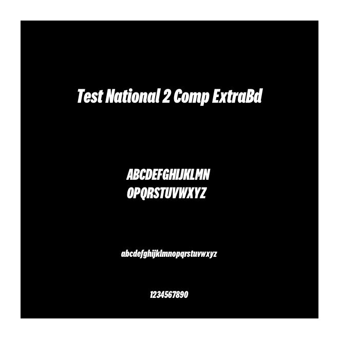 Test National 2 Comp ExtraBd