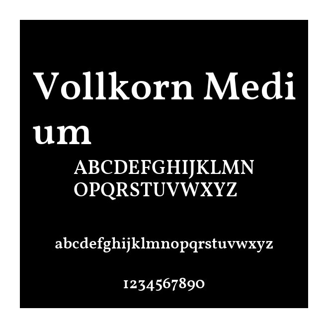Vollkorn Medium