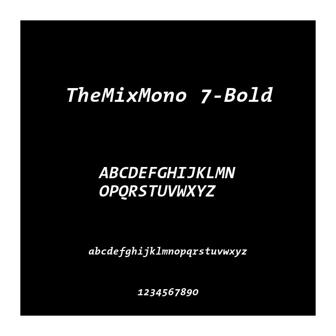 TheMixMono 7-Bold