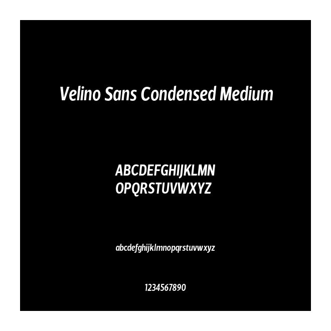 Velino Sans Condensed Medium