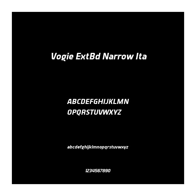 Vogie ExtBd Narrow Ita