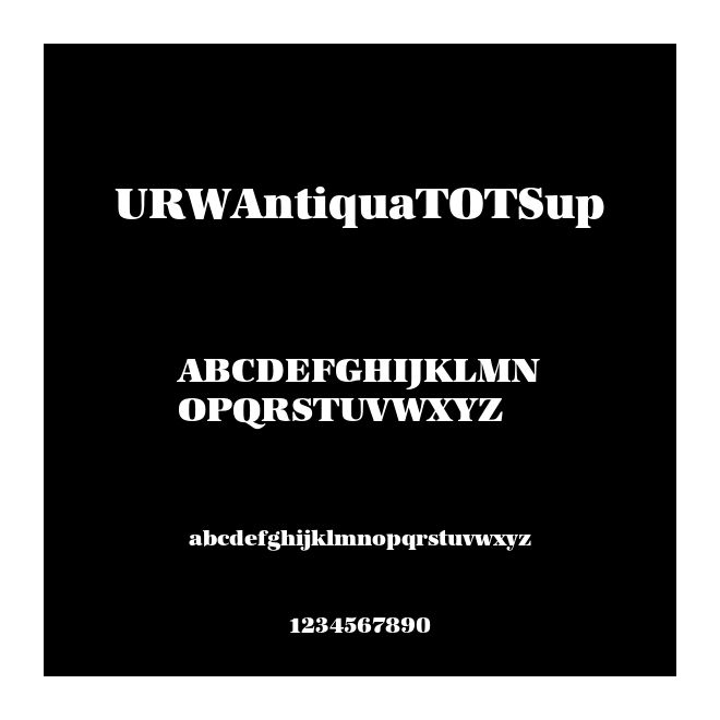 URWAntiquaTOTSup