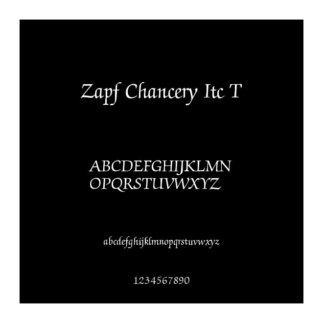 Zapf Chancery Itc T