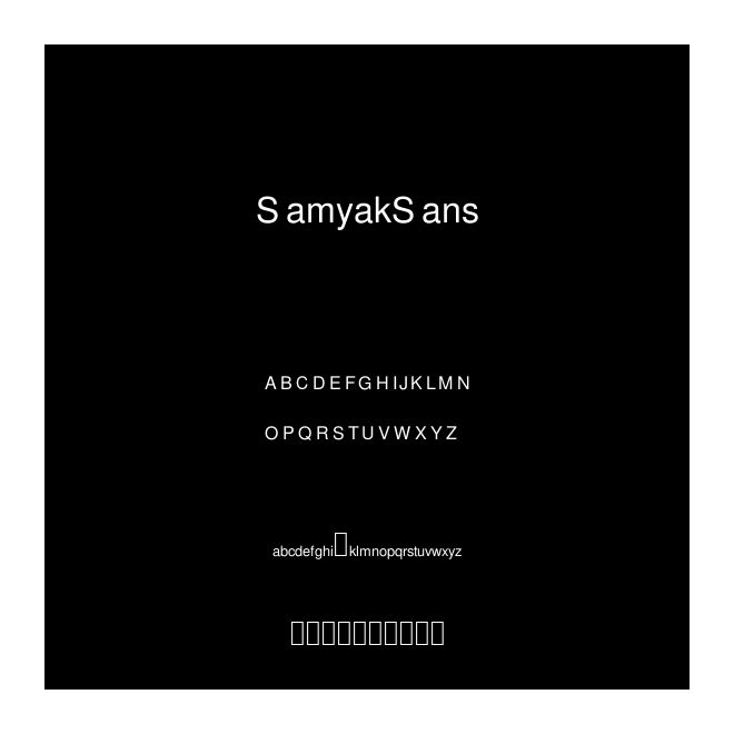 SamyakSans