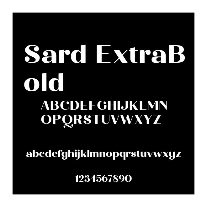 Sard ExtraBold