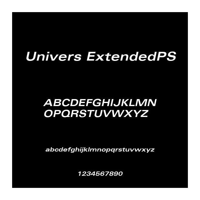 Univers ExtendedPS