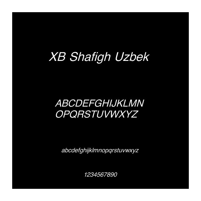 XB Shafigh Uzbek