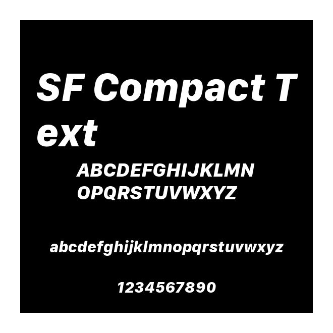 SF Compact Text