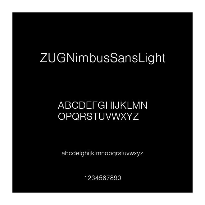 ZUGNimbusSansLight