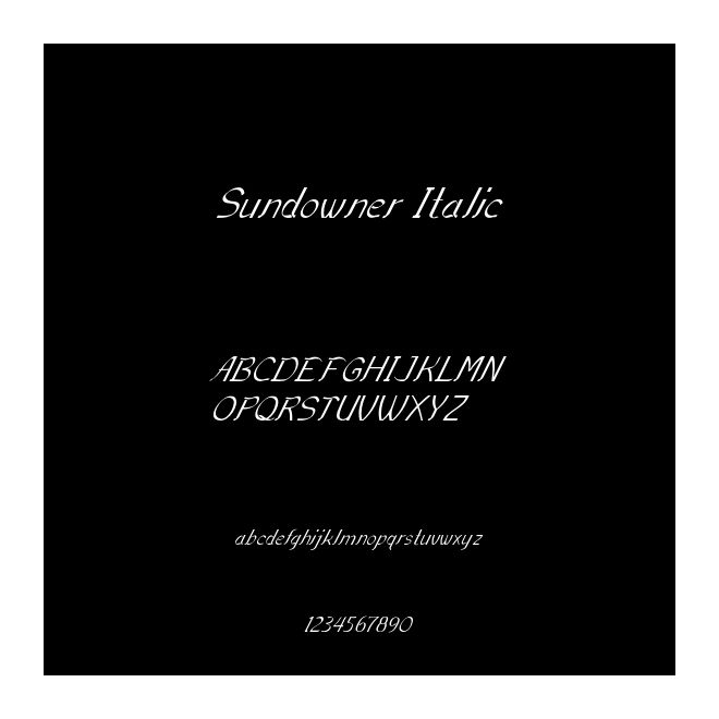 Sundowner Italic