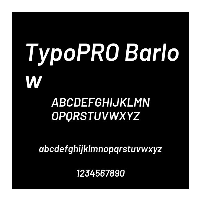TypoPRO Barlow