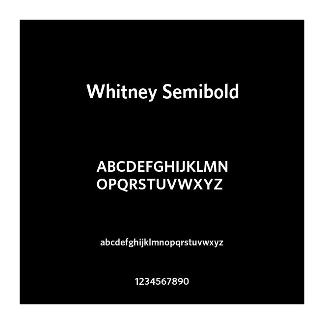 Whitney Semibold