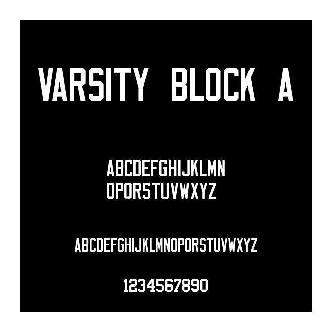 Varsity Block A