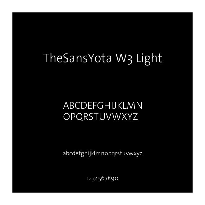 TheSansYota W3 Light