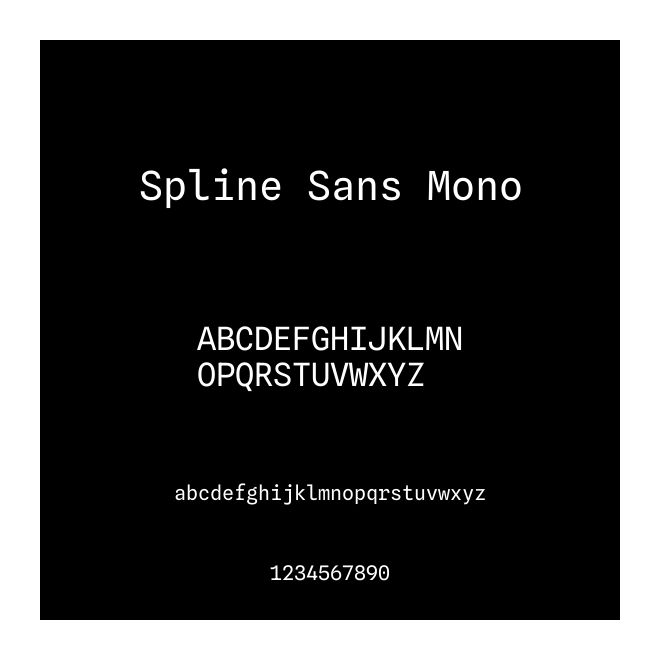 Spline Sans Mono