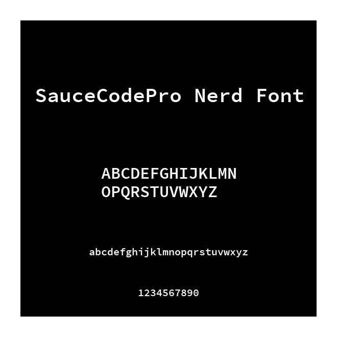 SauceCodePro Nerd Font