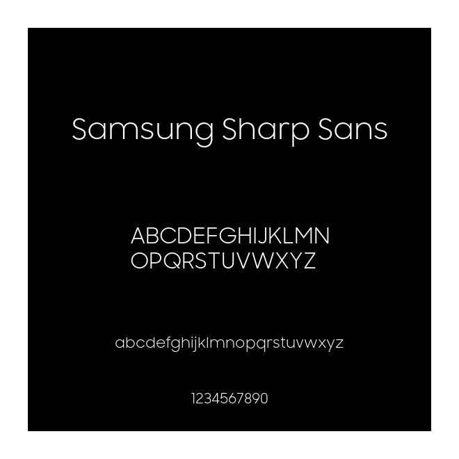 Samsung Sharp Sans