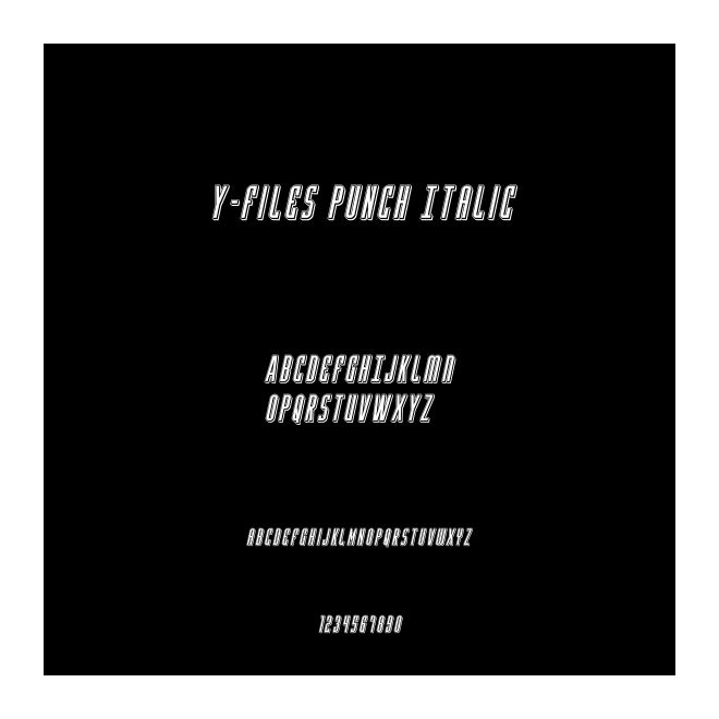 Y-Files Punch Italic