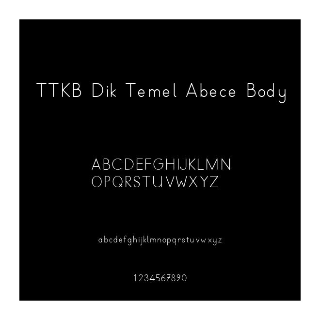 TTKB Dik Temel Abece Body