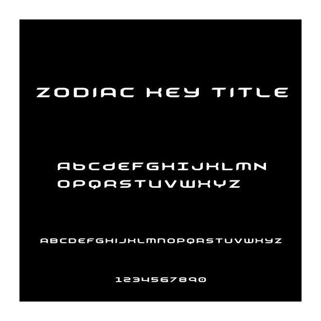 Zodiac Key Title