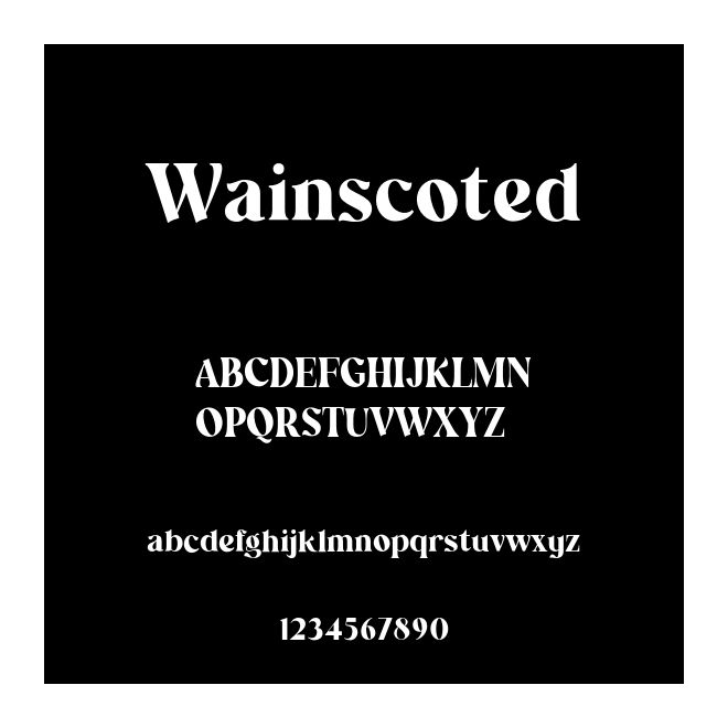 Wainscoted