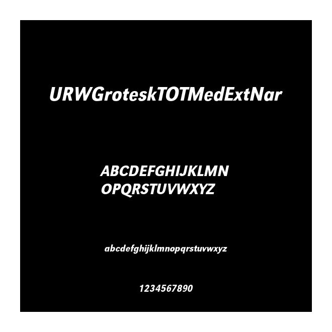 URWGroteskTOTMedExtNar