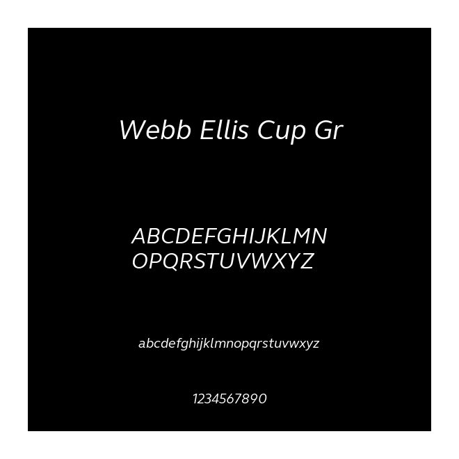 Webb Ellis Cup Gr