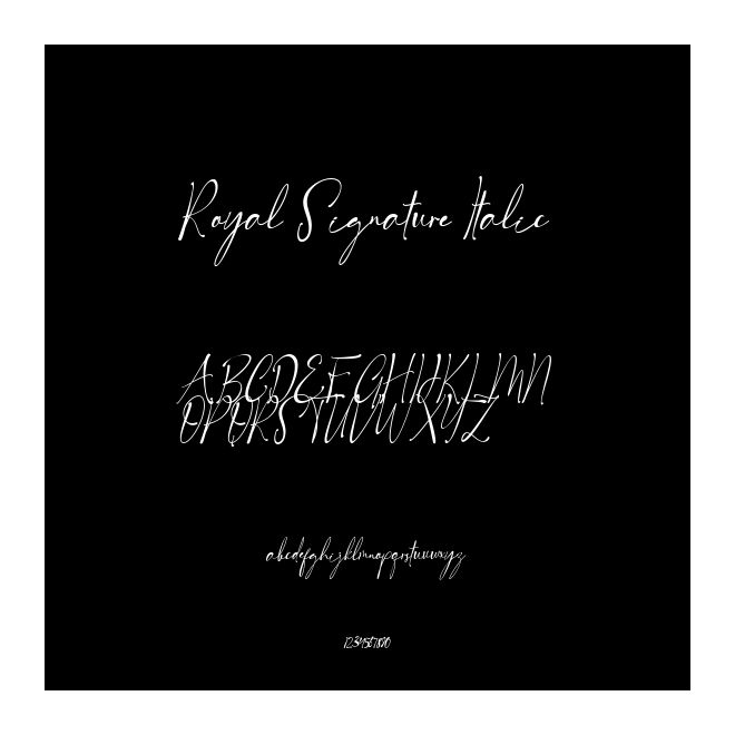 Royal Signature Italic